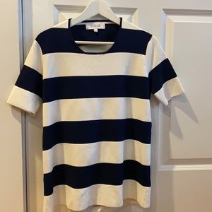 10 crosby derek lam striped open ladder back top
